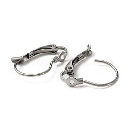 316 acciaio inossidabile chirurgico per orecchini a leva&nbsp;STAS-WH0002-73B