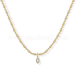 Простые стильные латунные прозрачные кубические циркониевые подвески ожерелья для женщин FS-WG90FF0-02