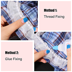 Снежно-газовая плиссированная кружевная отделка OCOR-GL0001-10