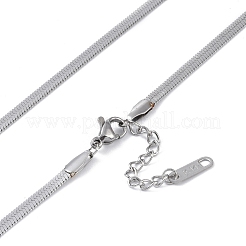 Collane a catena a serpente in acciaio inossidabile 304 anti-ossidazione&nbsp;NJEW-G081-12P