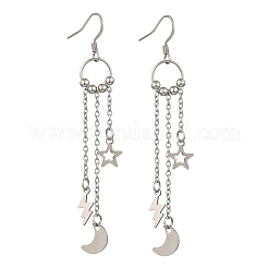 Серьги-подвески из нержавеющей стали 304 EJEW-JE06591-01