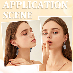 36 шт. латунный винт на зажимах для сережек KK-SP0001-18P