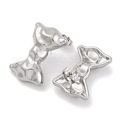 Серьги-гвоздики из нержавеющей стали 304 EJEW-H013-28P