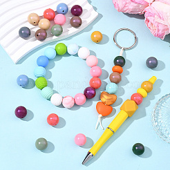 60 Stück runde Silikonperlen in 12 Farben&nbsp;SIL-SZ0004-26