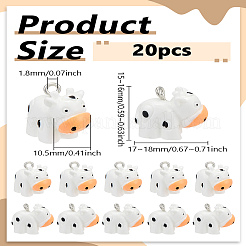 Подвески из непрозрачной смолы 20 шт.&nbsp;RESI-LP0001-30