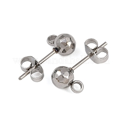Фурнитура для сережек-гвоздиков из нержавеющей стали 304 STAS-A119-06P