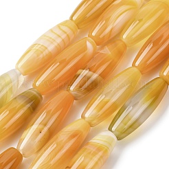 Естественный желтый агат бисер нитей G-Z113-A07