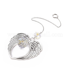 Большие подвески из сплава крыла HJEW-JM00860