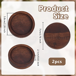 Holz-Präsentationstabletts für Eheringe&nbsp;WOOD-WH0052-004