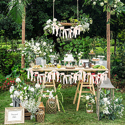 Гирлянда из бантов&nbsp;AJEW-WH20064-76B