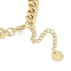 304 нержавеющая сталь кубинские звенья цепи квадратные звенья браслеты для женщин&nbsp;BJEW-C071-06G