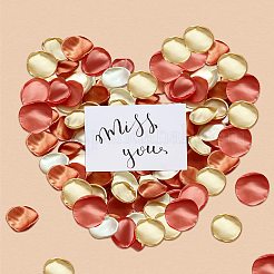 Атласные искусственные лепестки роз DIY-GF0003-84C