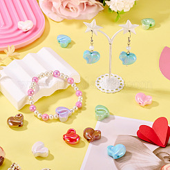 10шт УФ-покрытие непрозрачные акриловые бусины&nbsp;OACR-TA0004-07