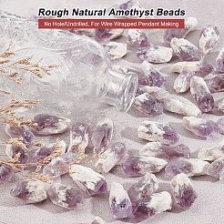 Perle di ametista naturale grezzo grezzo&nbsp;G-WH0016-34