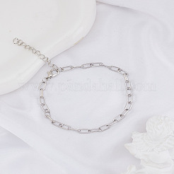 1шт браслеты-цепочки из нержавеющей стали со скрепками для женщин&nbsp;BJEW-LP0002-24P