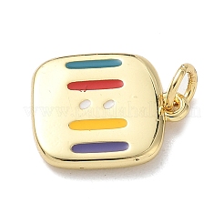 Подвески из латуни и эмали 11:11 KK-B155-11G-03