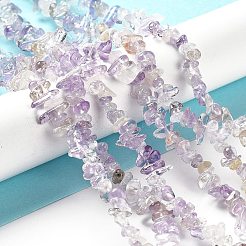 Нити бусин из натурального аметиста и цитрина G-E607-A12