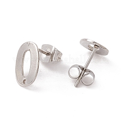 Фурнитура для сережек-гвоздиков из нержавеющей стали 201 STAS-G266-04P