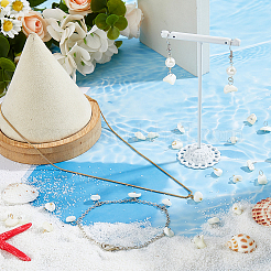 100 шт. 2 цвета натуральные трохус ракушки самородки подвески PALLOY-FH00130