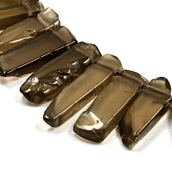 Неравномерная полоса натуральный дымчатый кварц градуированные бусины пряди G-P064-03