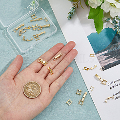 12 шт. 3 стиля экологически чистых латунных застежек для часового ремешка KK-DC0003-98