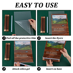 A4 держатель для визиток из акрила в форме буквы Т ODIS-WH0078-52