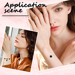 120 шт. бусины из натурального черного оникса G-PA0001-06B