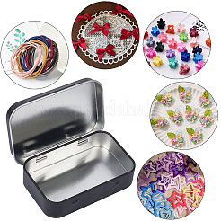 4 шт. двухцветные железные шкатулки для хранения ювелирных изделий с откидной крышкой CON-SP0001-18