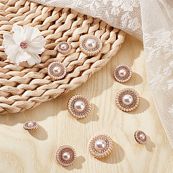 3 стильные пуговицы из сплава со стразами на ножке FIND-GF0004-71LG