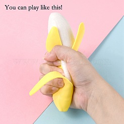 TPR-Stressspielzeug mit geschälten Bananen&nbsp;AJEW-L088-01
