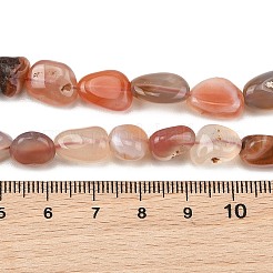 Filo di perline di agata naturale&nbsp;G-P623-A02-02