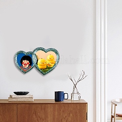 Двойное сердце фоторамка силиконовые Молды DIY-M039-14