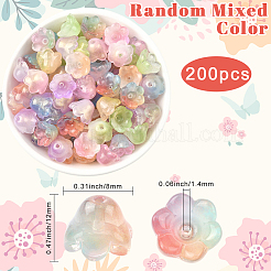 200 шт. прозрачные стеклянные колпачки для бусин&nbsp;GLAA-PA0001-21