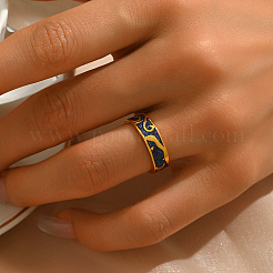 Anillos de latón con patrón irregular para mujer&nbsp;YY3361-4