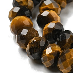 Fili di perline di occhio di tigre naturale&nbsp;G-K351-B08-03