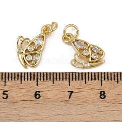 Латунные микро проложить кубического циркония подвески&nbsp;KK-Z120-03G-02