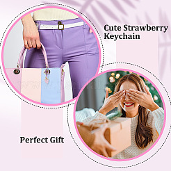 5шт. подвеска в виде клубники из акрила&nbsp;KEYC-GA00006-01