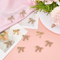 10шт. брошь из сплава со стразами&nbsp;JEWB-OC0001-06