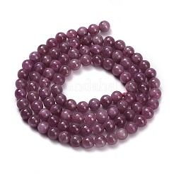 Натуральные рубиновые бисерные пряди G-L631-A01-4mm-A