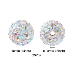 Pave disco бусины RB-YW0001-09