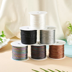 6 рулон 6 цвета 6-слойная полиэстеровая металлизированная нить OCOR-TA0003-11A