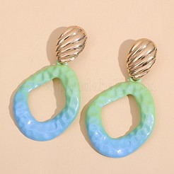 Orecchini pendenti a rombo in lega per cottura&nbsp;WG48396-01