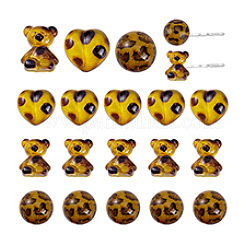 Кабошоны из смолы 16шт 3 стиля&nbsp;RESI-PH0002-45