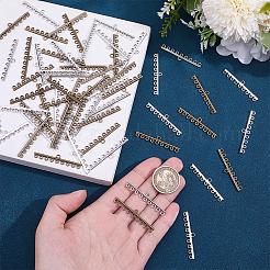 60 pièce de maillons de lustre en alliage de style tibétain&nbsp;FIND-ME0004-06