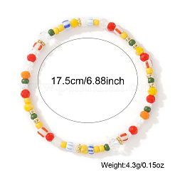 3 bracelet extensible bohème fait main en verre et perles œil protecteur (3 styles au total).&nbsp;JV1466