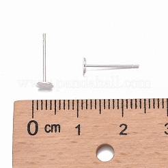 925 apprêt pour boucles d'oreilles à tige plate en argent sterling&nbsp;STER-K167-045C-S