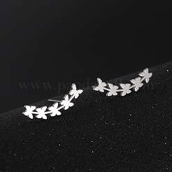 Серьги-гвоздики из нержавеющей стали 304&nbsp;LS-EJEW-H095-02P