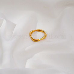 Bague géométrique carrée minimaliste en acier inoxydable 304 pour femme&nbsp;LK6099-3
