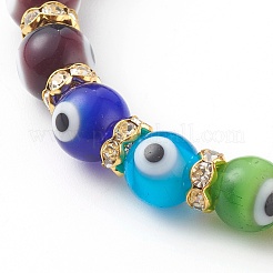 Ensembles de bracelets extensibles chakra et bracelets chaîne&nbsp;BJEW-JB06193