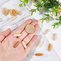 15 шт. натуральный топаз нефрит с двойными концами&nbsp;G-OC0003-69